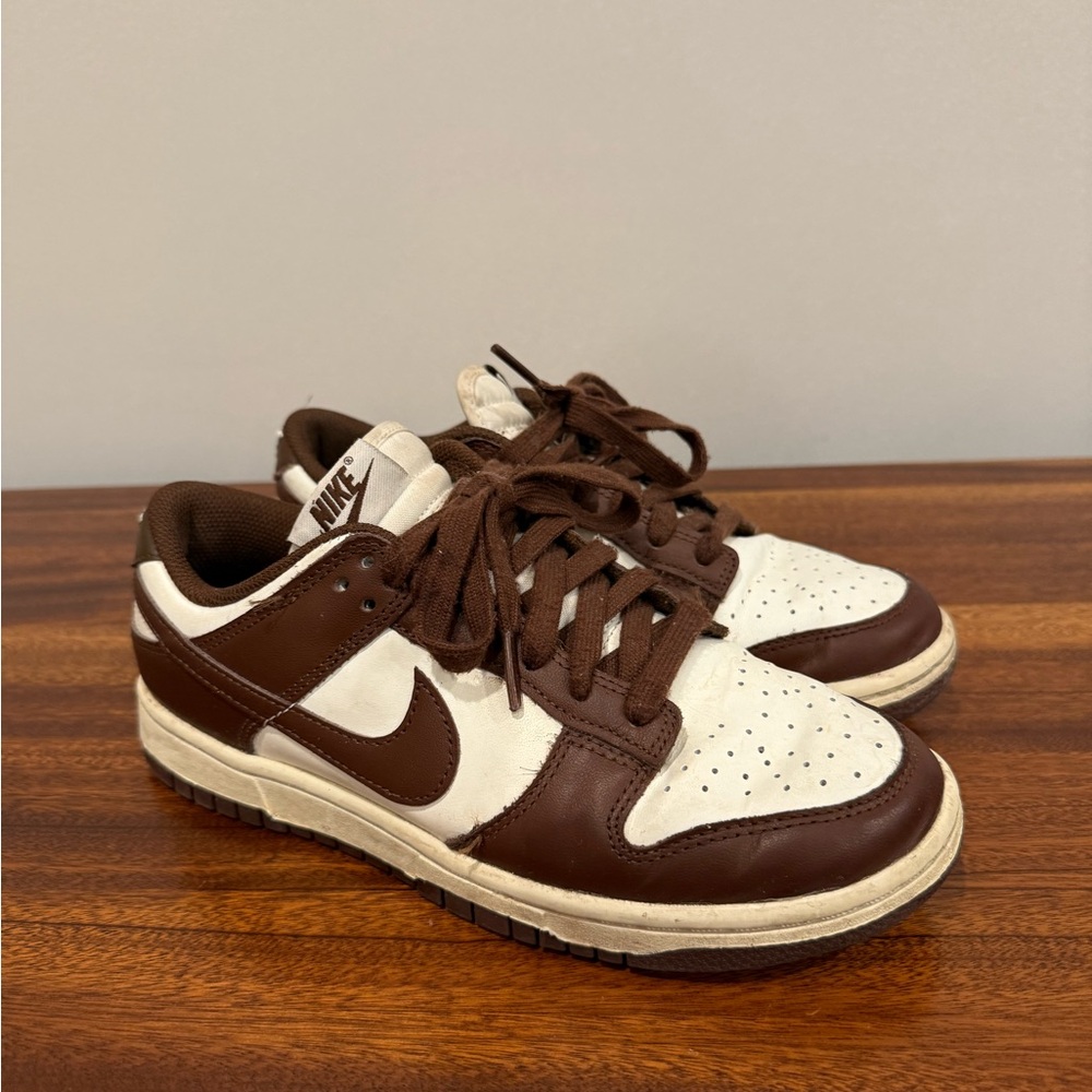 Nike women’s  Chocolate Brown and White Sneakers